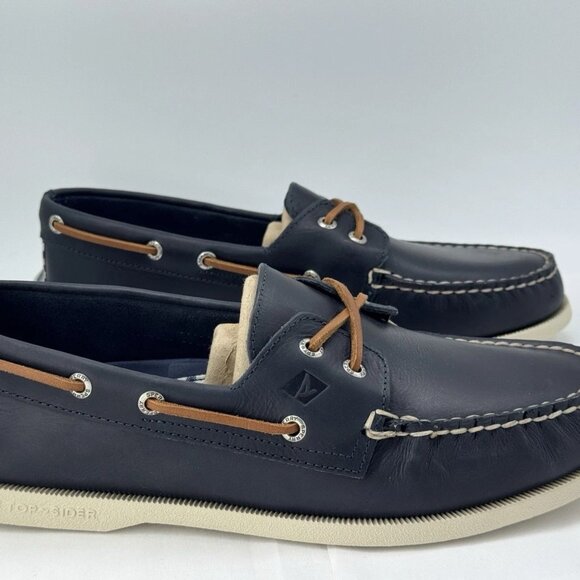 Men's Sperry Boat shoes size 10.5 Navy 2 eye - Picture 5 of 8